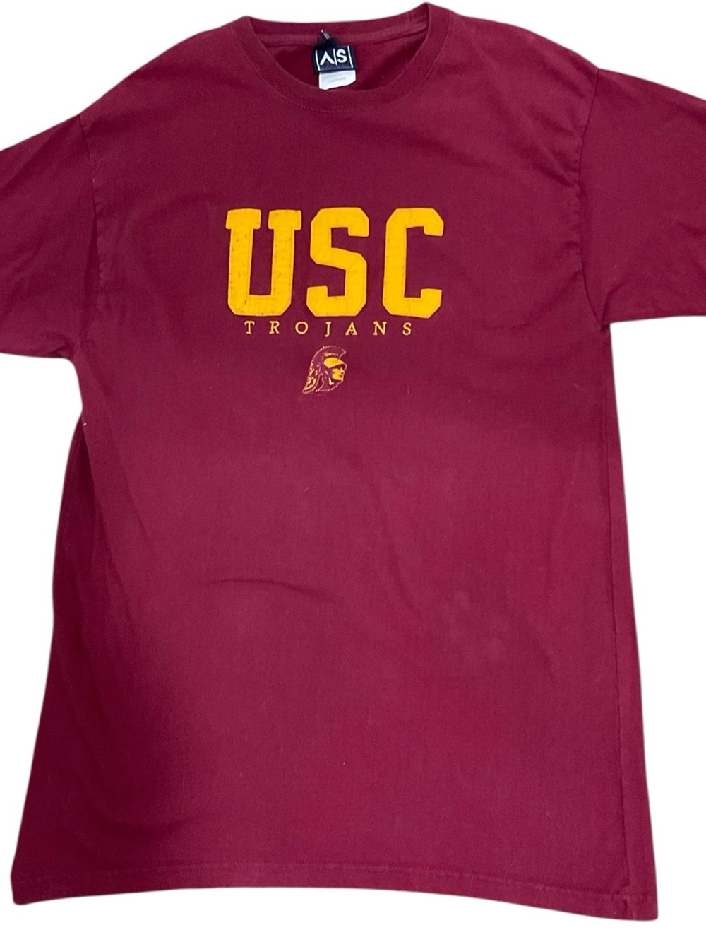Vintage 90s USC Trojans Maroon Short-Sleeve Logo Tee Men's